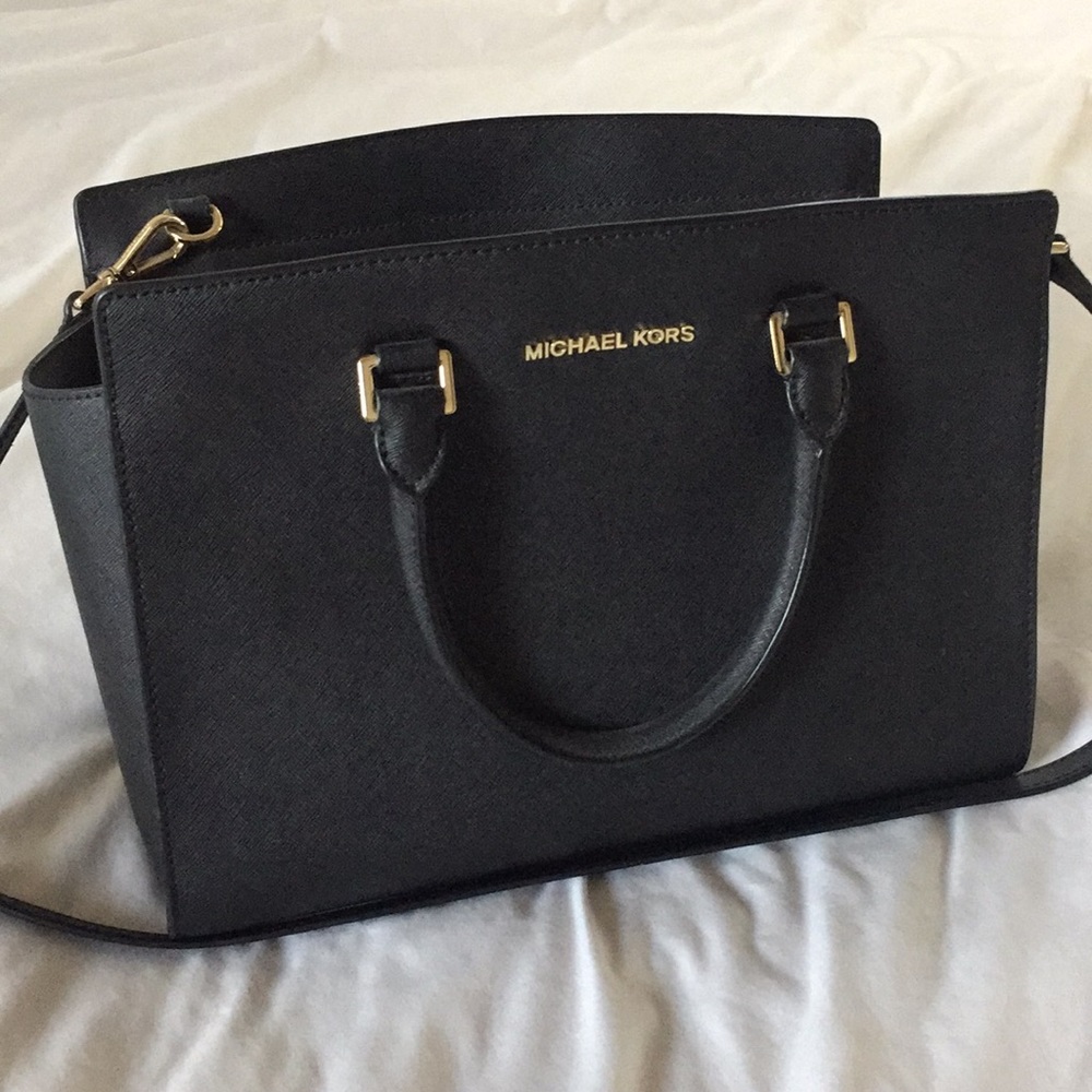 Michael Kors Selma Saffiano Leather Satchel